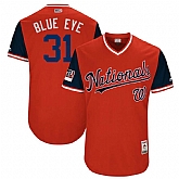 Nationals 31 Max Scherzer Blue Eye Red 2018 Players Weekend Stitched Jersey Dzhi,baseball caps,new era cap wholesale,wholesale hats